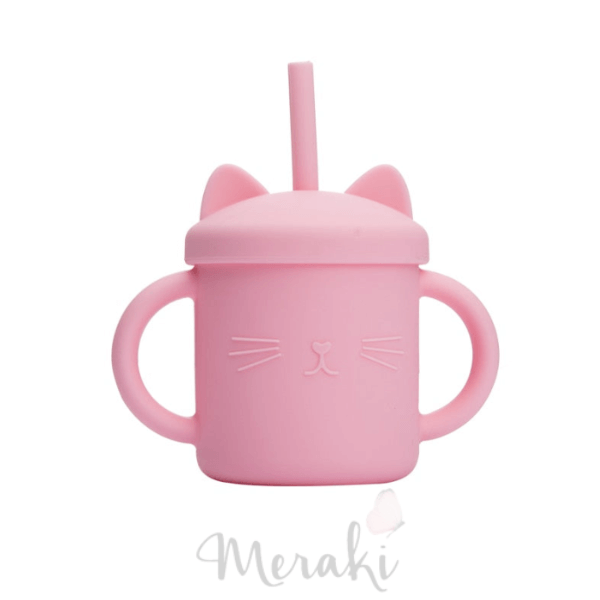 Copo Gatinho Charmoso Silicone