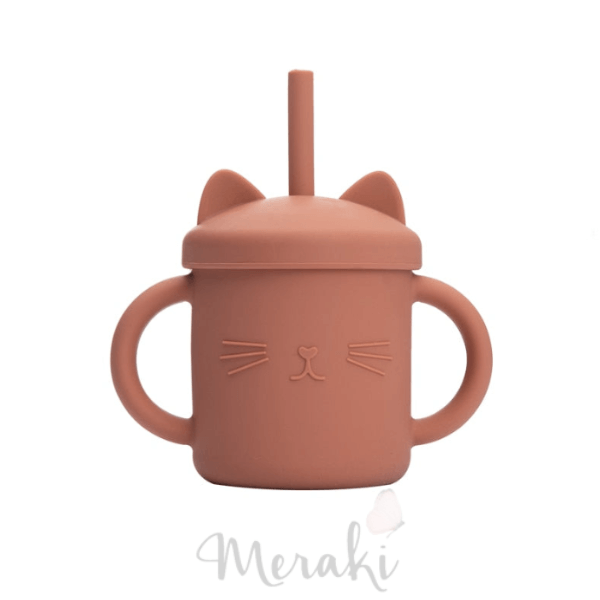 Copo Gatinho Charmoso Silicone