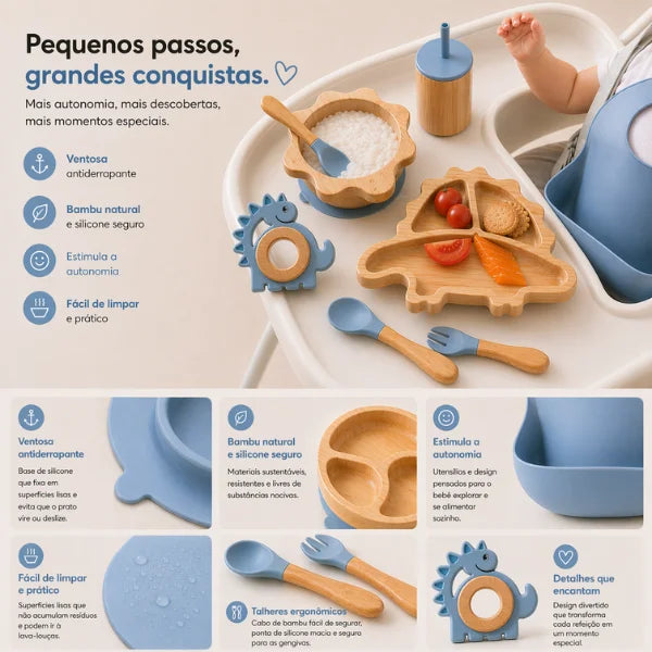 Kit IA Dino Bambu - 7 peças